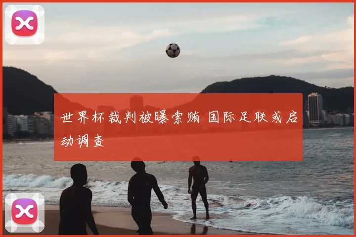 世界杯裁判被曝索贿 国际足联或启动调查